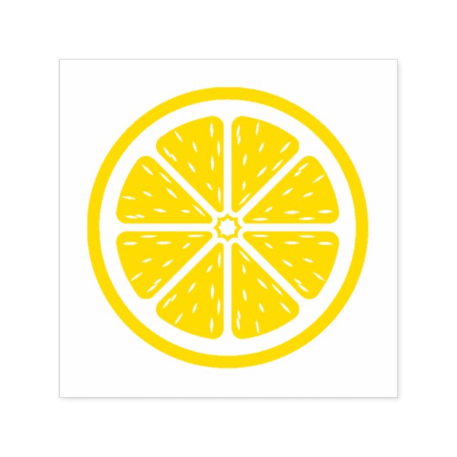 Citrus, Citron, Apelsin, Frukt  Självfärgande Stämpel (Design)