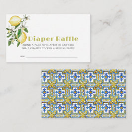 Citrus Citron Baby Blöja Lotteri Biljett Tilläggskort