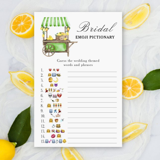Citrus citron - bröllopsdusch emoji pictionary spe (Skapare uppladdad)
