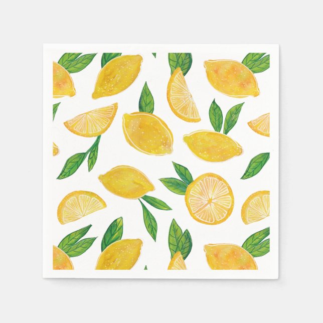 Citrus Citron Frukt mönster Pappersservett (Framsidan)