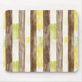 Citrus Citron Gul Lime Falskt Trä Ränder Födelseda Musmatta