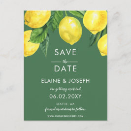 Citrus Citron Klara Datum Annonsering Postkort Meddelande Vykort