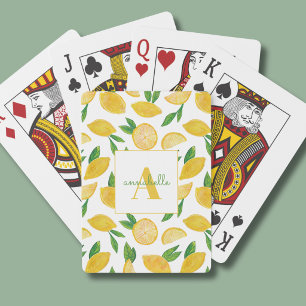 Citrus Citron mönster Casinokort