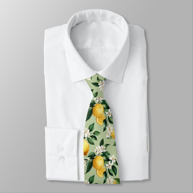 Citrus Citron mönster Slips (Bunden)