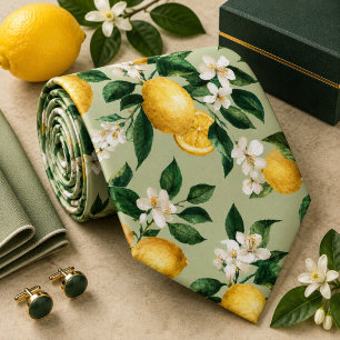 Citrus Citron mönster Slips