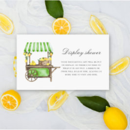 Citrus citron - Visning dusch Tilläggskort