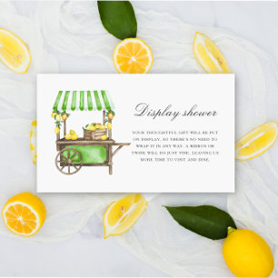 Citrus citron - Visning dusch Tilläggskort