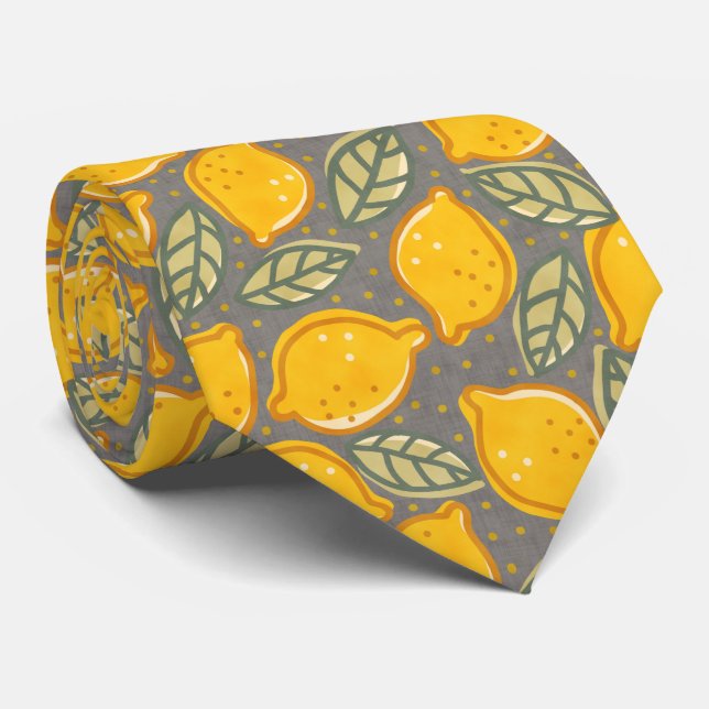 Citrus Citronmönster Slips (Rullad)