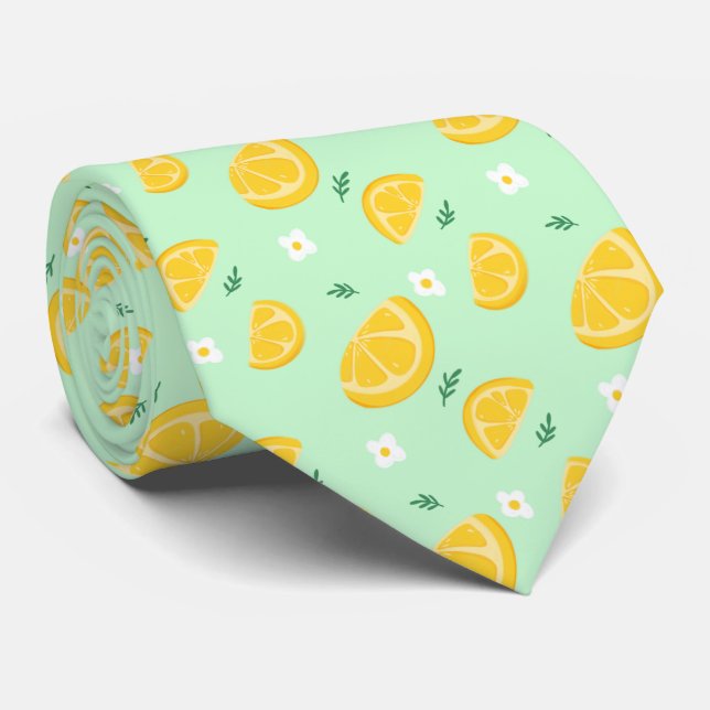 Citrus Citronmönster Slips (Rullad)