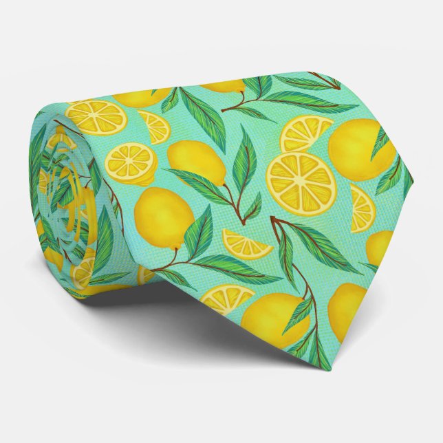 Citrus Citronmönster Slips (Rullad)