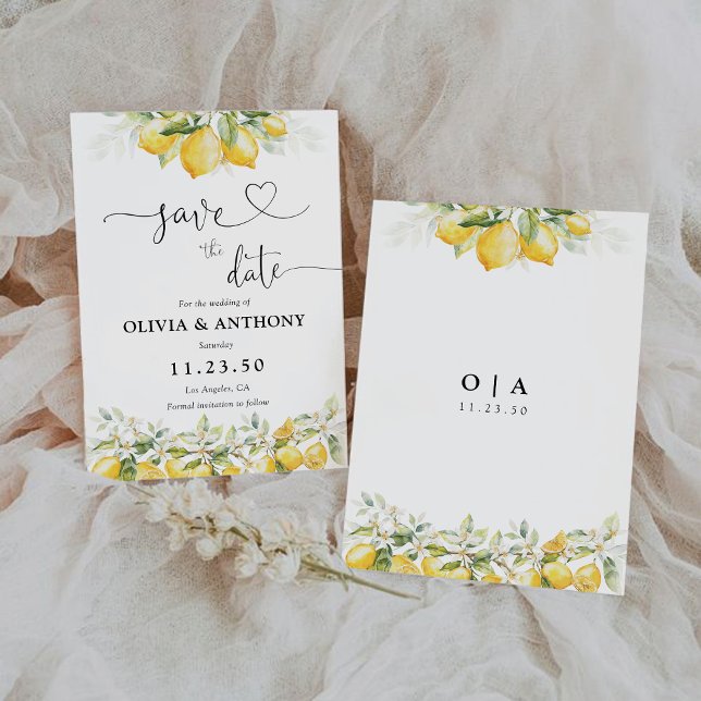 Citrus Citrus-Grönten sparar datumkortet Spara Datumet (Skapare uppladdad)