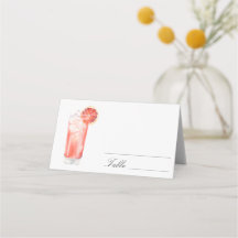 Citrus Cocktail - bröllopsplatskort
