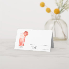 Citrus Cocktail - bröllopsplatskort Placeringskort