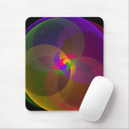 Citrus Color Blend Geometric Mouse Pad Musmatta