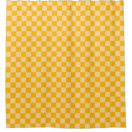 Citrus cream checkered board pattern