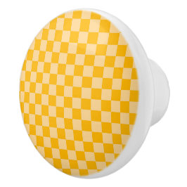 Citrus cream checkered board pattern knopp