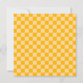 Citrus cream checkered board pattern tack kort