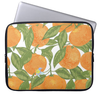 Citrus Delight: Mandarin Vintage Mönster Laptop Fodral