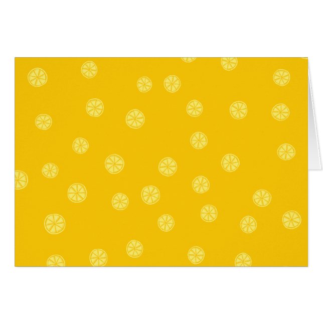 Citrus Dots Hälsningskort (Framsidan Horizontal)