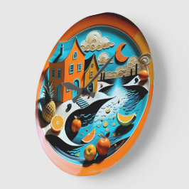 Citrus Dreamscape Stor Klocka