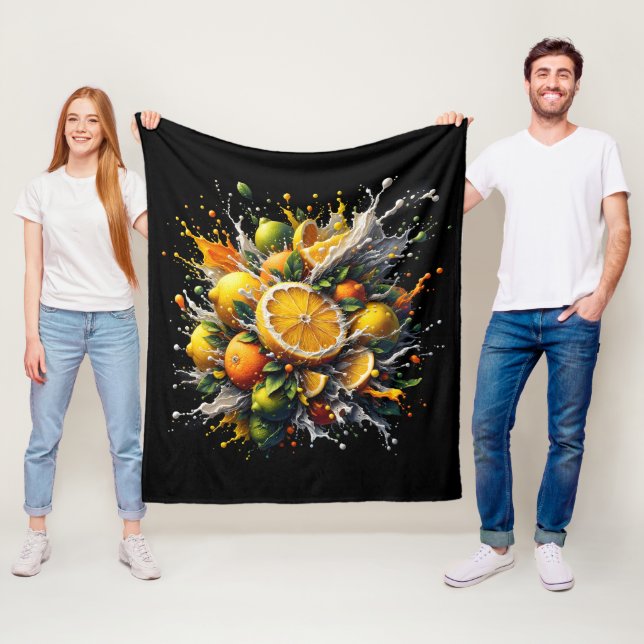 Citrus Explosion Fleecefilt (På plats)