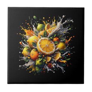Citrus Explosion Kakelplatta