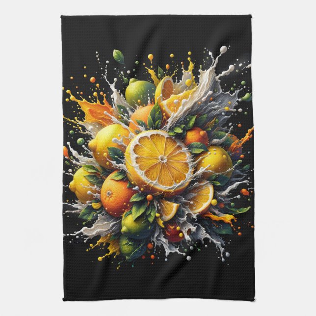 Citrus Explosion Kökshandduk (Vertikal)