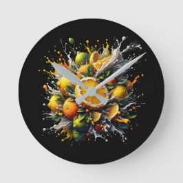 Citrus Explosion Rund Klocka