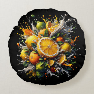 Citrus Explosion Rund Kudde
