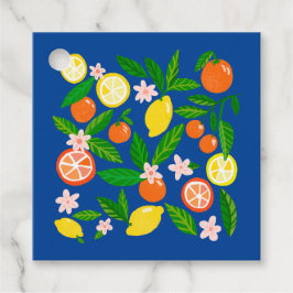 Citrus Firande Anpassningsbar BABY SHOWER Tack Gåvor Etiketter