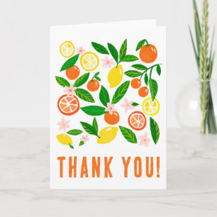 Citrus Firande Anpassningsbar Colorful Fold Tack Kort