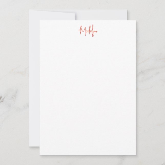 Citrus Flat Note Card Tack Kort (Framsida)