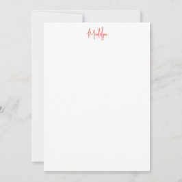 Citrus Flat Note Card Tack Kort