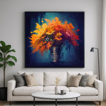 Citrus Flowers - Painterly Hello Life Art Stil