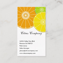 Citrus Företag visitkort