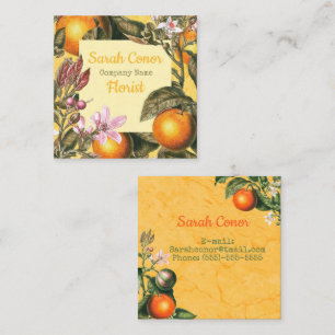 Citrus Front/Back Fyrkantigt Visitkort