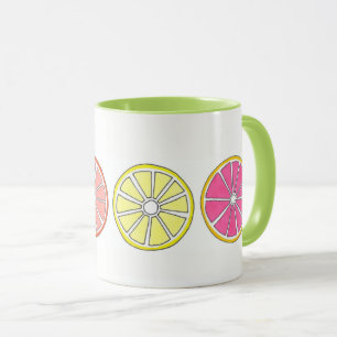 Citrus Fruit Orange Grapefruit Lemon Lime Tropical Mugg