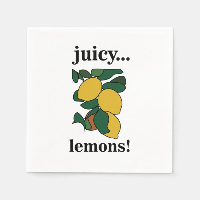 Citrus Fruit Sommar Party Pappersservett (Framsidan)