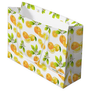 Citrus Fruits Art Oranges and Lemons Patten