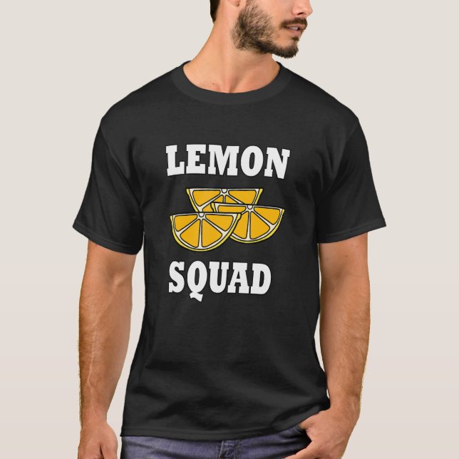 Citrus Fruits Lemon Squad Ironic Lemonade T Shirt (Framsida)