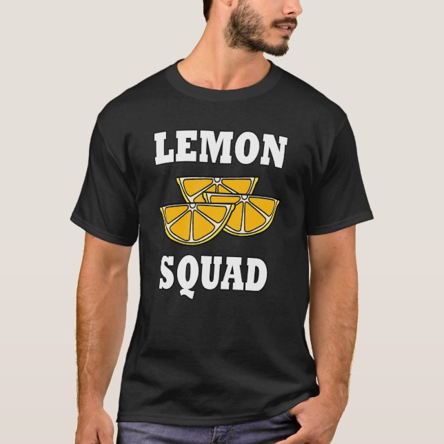 Citrus Fruits Lemon Squad Ironic Lemonade T Shirt (Framsida)