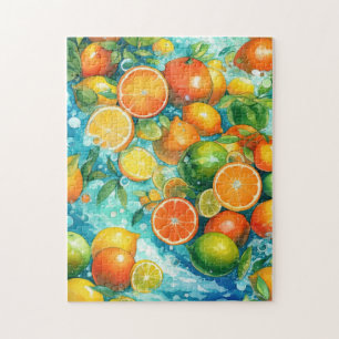 Citrus Fruits Stream-sommardagen Pussel