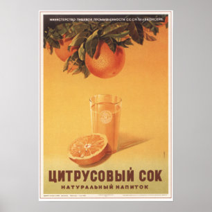 Citrus fruktsaft poster