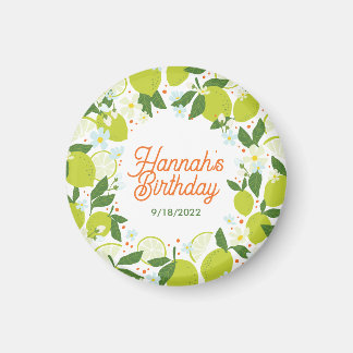 Citrus Garden Magnet - Redigerbar textdesign