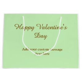Citrus green brown happy Valentine's day simple 
