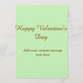 Citrus green brown happy Valentine's day simple Inbjudningar