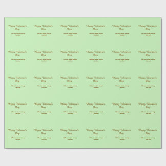 Citrus green brown happy Valentine's day simple Presentpapper
