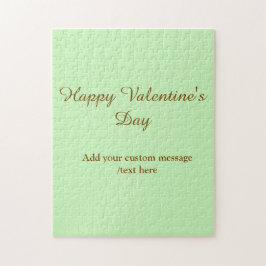 Citrus green brown happy Valentine's day simple  Pussel