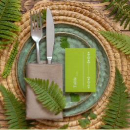 Citrus Green & Coastal Blue Wedding Placeringskort