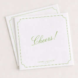 Citrus Green Wedding Napkins Cheers Pappersservett